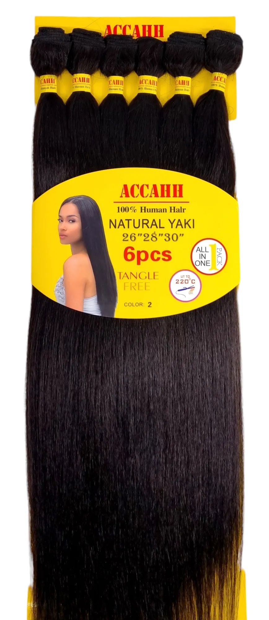 Accah Accah Natural Yaki 26’ 28’ 30’ - HSM Cosmetic Company